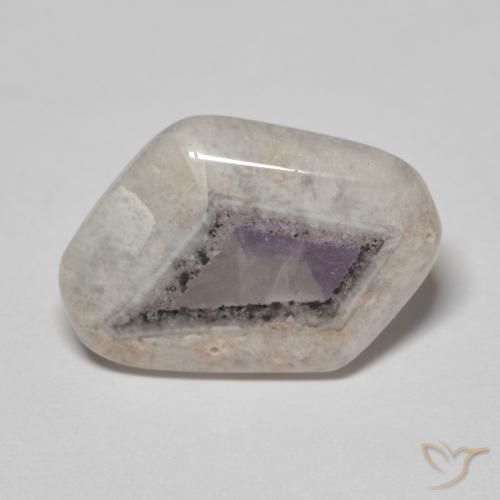 Fatia de geodo de ametista Multicolorido Natural 7.57ct, Chique, Transparente