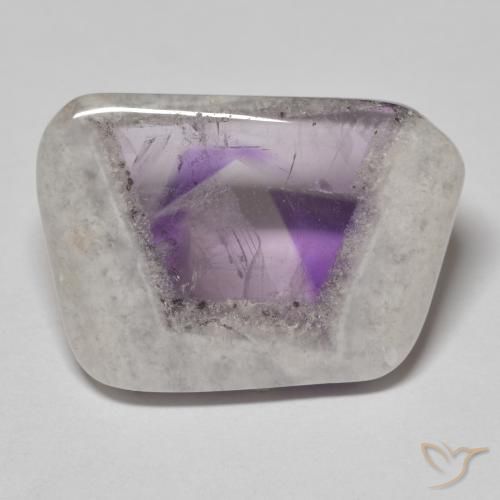 18.52ct Natural Multicolorido Fatia de geodo de ametista, Chique, Transparente