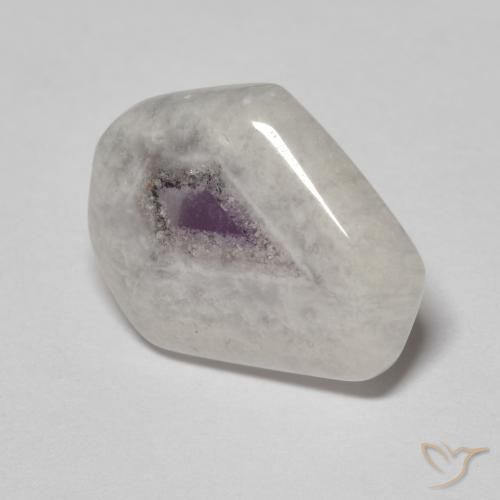 Fatia de geodo de ametista Multicolorido Natural 6.74ct, Chique, Transparente