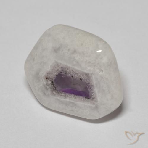 Fatia de geodo de ametista Multicolorido Natural 9.26ct, Chique, Transparente