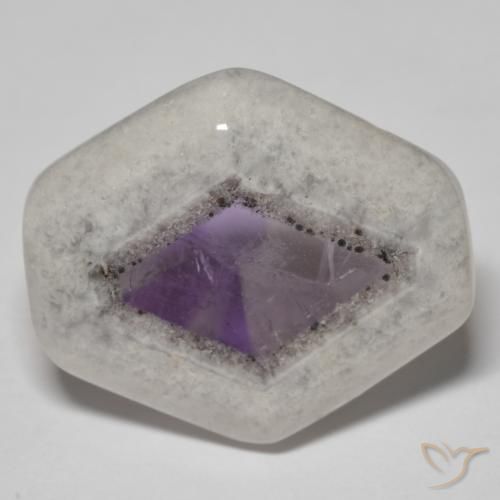 Fatia de geodo de ametista Multicolorido Natural 20.50ct, Chique, Transparente