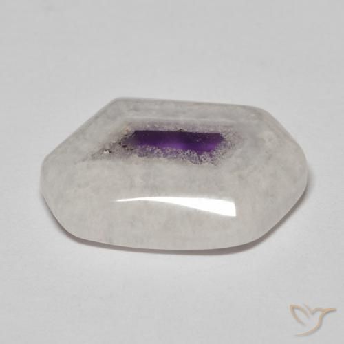 Fatia de geodo de ametista Multicolorido Natural 11.48ct, Chique, Transparente