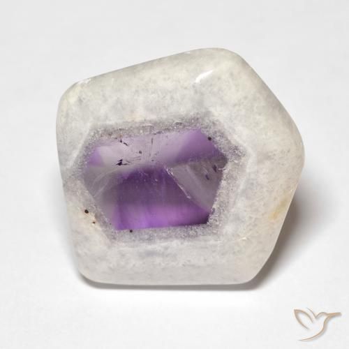 Fatia de geodo de ametista Multicolorido Natural 22.06ct, Chique, Transparente