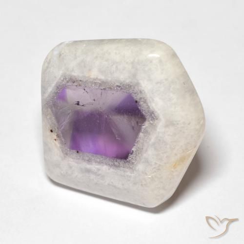 Fatia de geodo de ametista Multicolorido Natural 22.06ct, Chique, Transparente