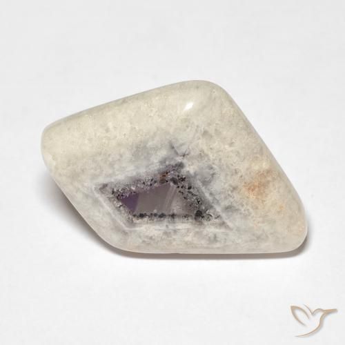 9.47ct Natural Multicolorido Fatia de geodo de ametista, Chique, Transparente
