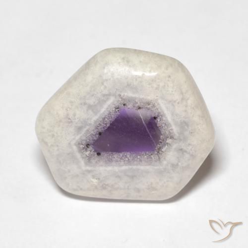 8.01ct Natural Multicolorido Fatia de geodo de ametista, Chique, Transparente