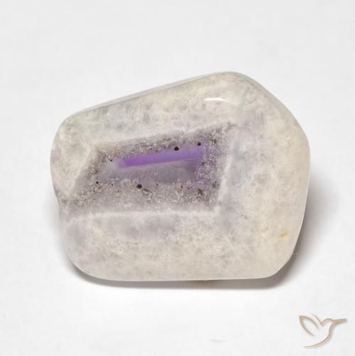 Fatia de geodo de ametista Multicolorido Natural 8.69ct, Chique, Transparente
