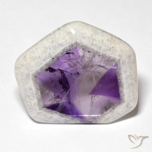 41.52ct Natural Multicolorido Fatia de geodo de ametista, Chique, Transparente