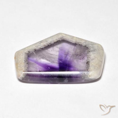 Fatia de geodo de ametista Multicolorido Natural 24.07ct, Chique, Transparente