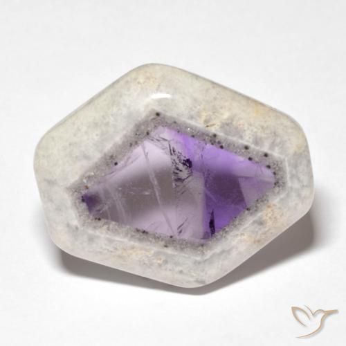 25.11ct Natural Multicolorido Fatia de geodo de ametista, Chique, Transparente
