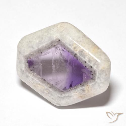 Fatia de geodo de ametista Multicolorido Natural 25.11ct, Chique, Transparente