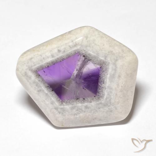29.20ct Natural Multicolorido Fatia de geodo de ametista, Chique, Transparente