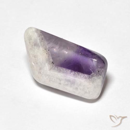 9.76ct Natural Multicolorido Fatia de geodo de ametista, Chique, Transparente