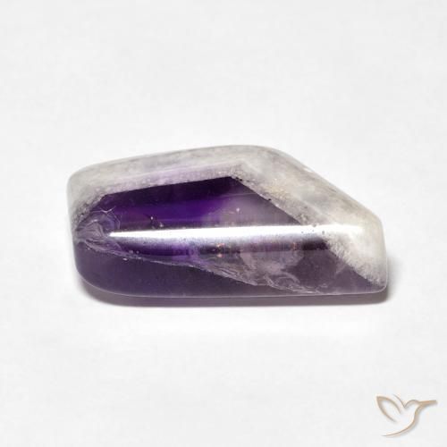 Fatia de geodo de ametista Multicolorido Natural 9.76ct, Chique, Transparente