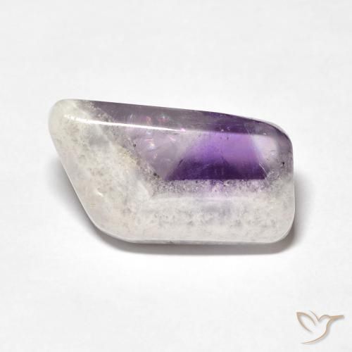 Fatia de geodo de ametista Multicolorido Natural 9.76ct, Chique, Transparente