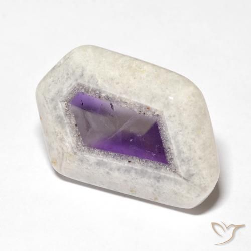 Fatia de geodo de ametista Multicolorido Natural 28.73ct, Chique, Transparente
