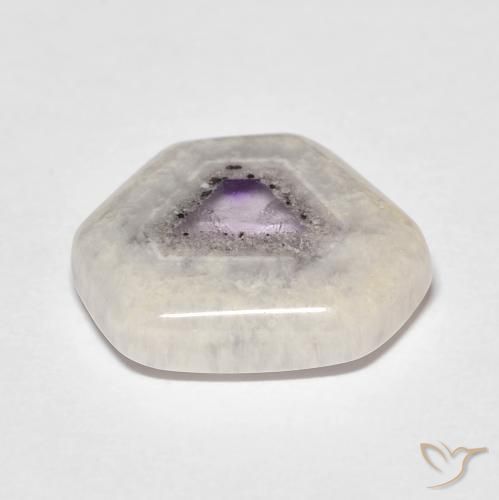 Fatia de geodo de ametista Multicolorido Natural 6.24ct, Chique, Transparente