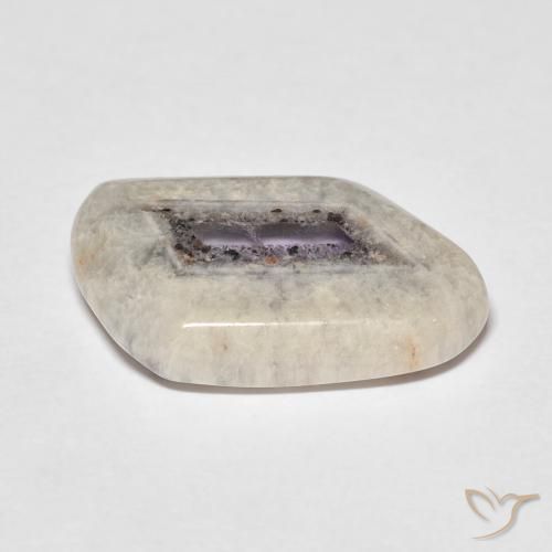 Fatia de geodo de ametista Multicolorido Natural 6.08ct, Chique, Transparente