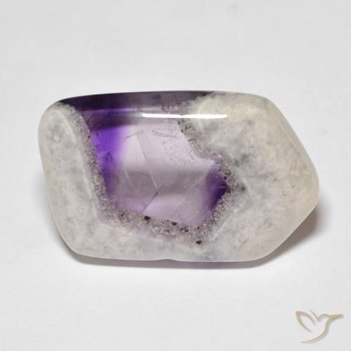 13.50ct Natural Multicolorido Fatia de geodo de ametista, Chique, Transparente