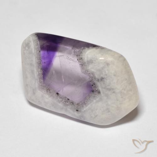 Fatia de geodo de ametista Multicolorido Natural 13.50ct, Chique, Transparente