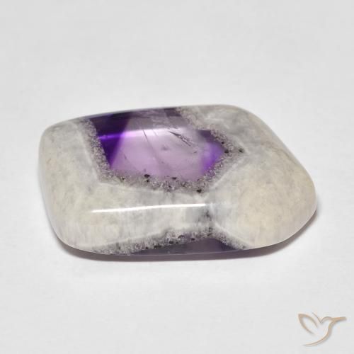 Fatia de geodo de ametista Multicolorido Natural 13.50ct, Chique, Transparente