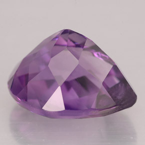 Ametista violeta natural 7,47ct, formato de pêra, VS-SI