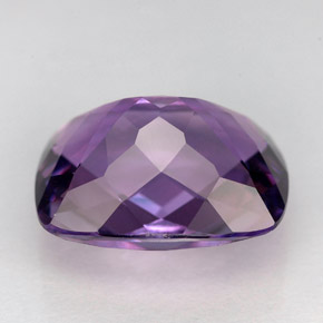 Ametista violeta natural 6,13ct, almofada cortada, VVS