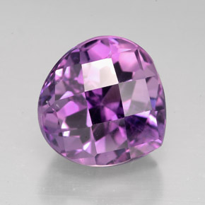 Ametista violeta natural 5,54ct, formato de pêra, VS-SI