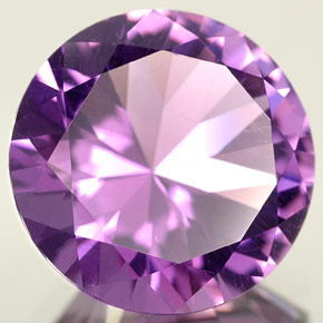 Ametista violeta natural 4,79ct, corte redondo, VVS-VS