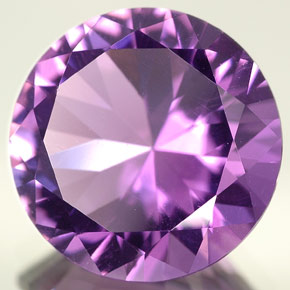 Ametista violeta natural 4,79ct, corte redondo, VVS-VS