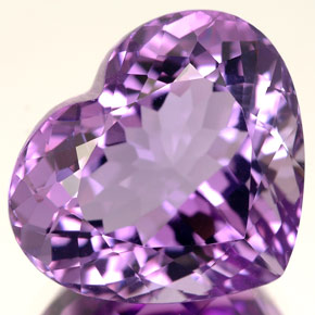 Ametista violeta natural 12,13ct, formato de coração, VVS