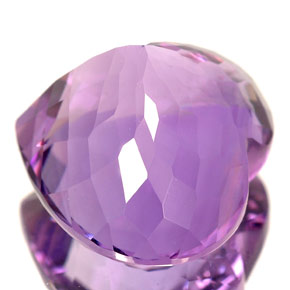 Ametista violeta natural 12,13ct, formato de coração, VVS