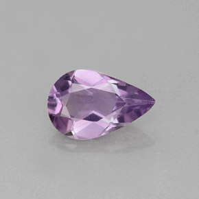 Ametista violeta natural 0,96ct, formato de pêra, VVS-VS
