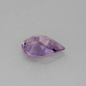 Ametista violeta natural 0,96ct, formato de pêra, VVS-VS