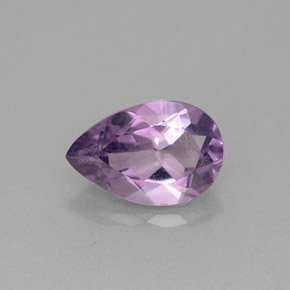 Ametista violeta natural 1,16ct, formato de pêra, VS