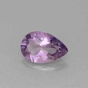 Ametista violeta natural 1,16ct, formato de pêra, VS