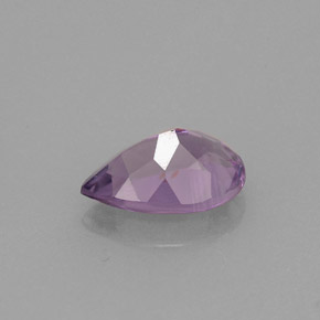 Ametista violeta natural 1,16ct, formato de pêra, VS