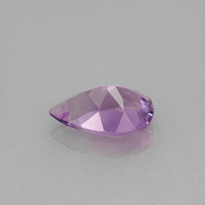 Ametista violeta natural 1,13ct, formato de pêra, VS