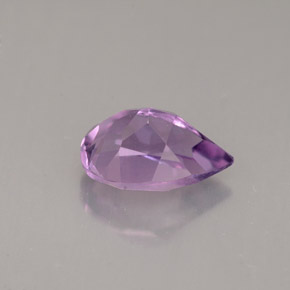 Ametista violeta natural 1,32ct, formato de pêra, VS