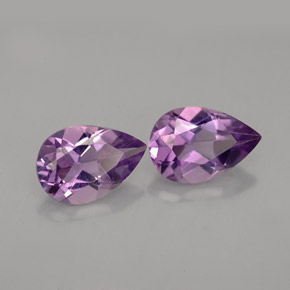 Pedras preciosas de ametista violeta natural de  ct, formato de pêra, VVS-VS