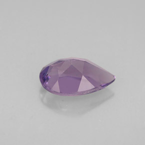 Ametista violeta natural 1,08ct, formato de pêra, VS