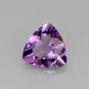 Ametista violeta natural 1,36ct, trillion, VVS