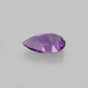 Ametista violeta natural 1,17ct, formato de pêra, VVS-VS