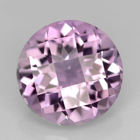 Ametista violeta natural 3,28ct, corte redondo, VVS