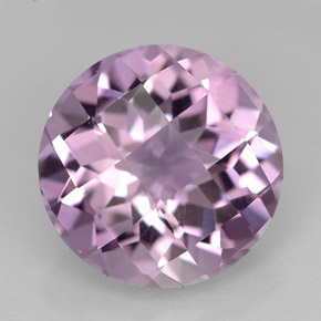Ametista violeta natural 3,28ct, corte redondo, VVS