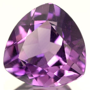 Ametista violeta natural 1,58ct, trillion, VVS-VS
