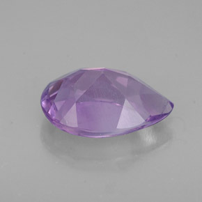 Ametista violeta natural 1,19ct, formato de pêra, VS
