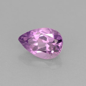 Ametista violeta natural 1,36ct, formato de pêra, VVS-VS