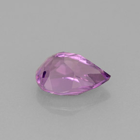 Ametista violeta natural 1,36ct, formato de pêra, VVS-VS