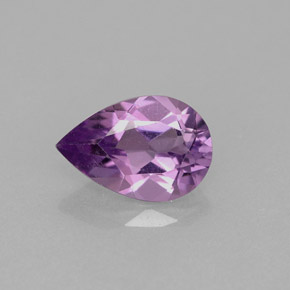 Ametista violeta natural 1,15ct, formato de pêra, VVS-VS